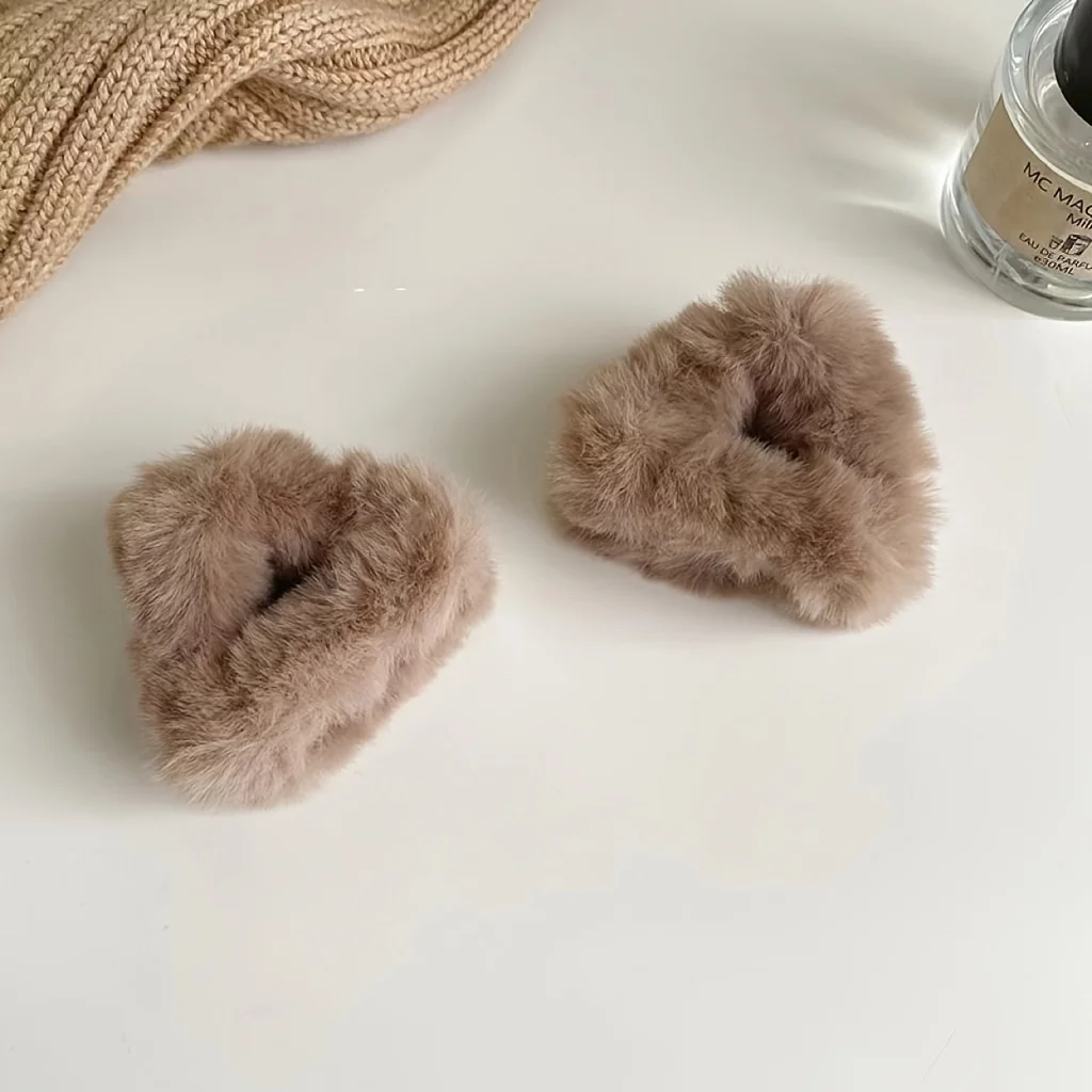 Niedliche Plüsch-Katzenohren-Haarspangen für Frauen, bezauberndes, flauschiges Haar-Accessoire für Ponyhaare und Pferdeschwänze, verspieltes Design für jeden Anlass. – Detail 5