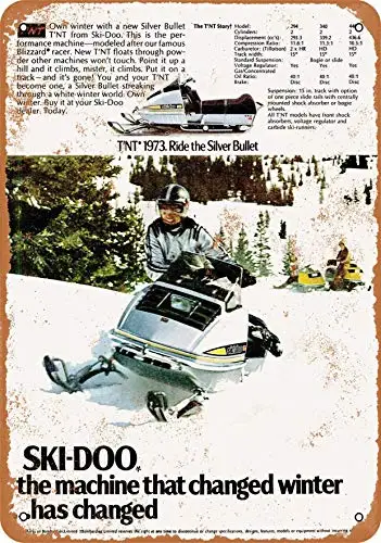 Wall-Color  Metal Sign - 1973 Ski-Doo T'NT Snowmobiles - Vintage Look