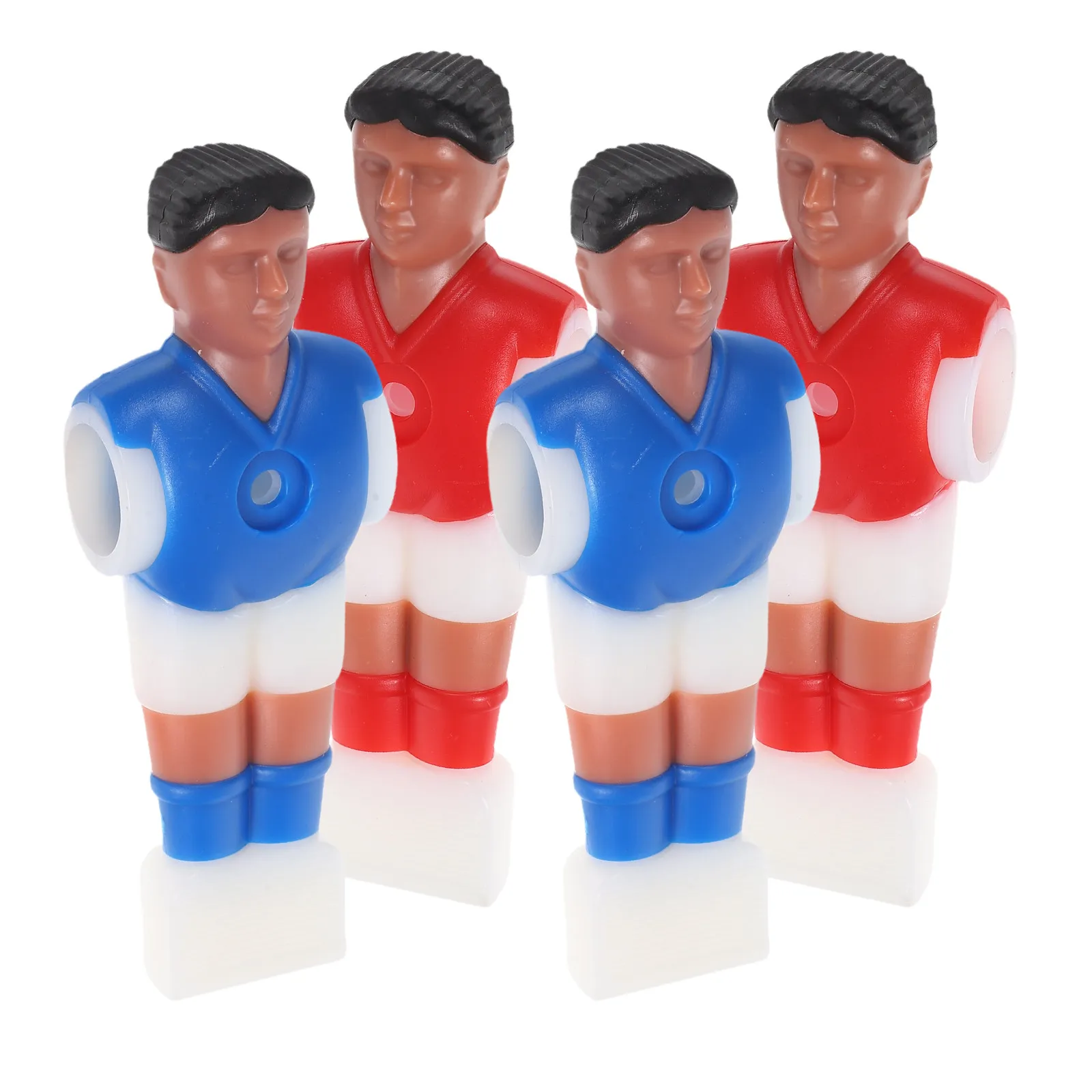 

4Pcs Foosball Table Football Player Replacement for Standard Rods Easy Install Tournament Style Red Blue Mini Soccer Game