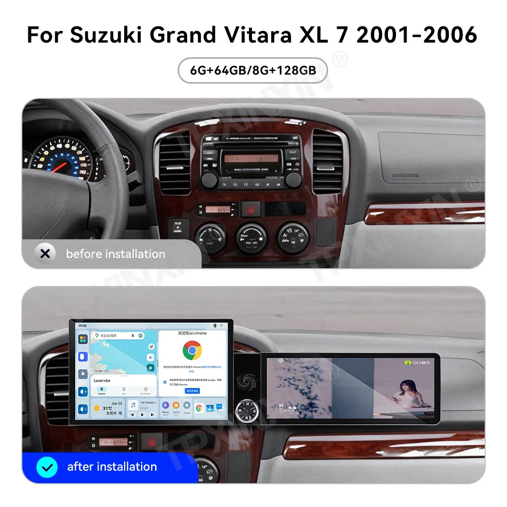 Touch Screen Car Radio For Suzuki Grand Vitara XL 7 2001-2006 Android GPS Automotive Multimedia Auto Radio Stereo Receiver