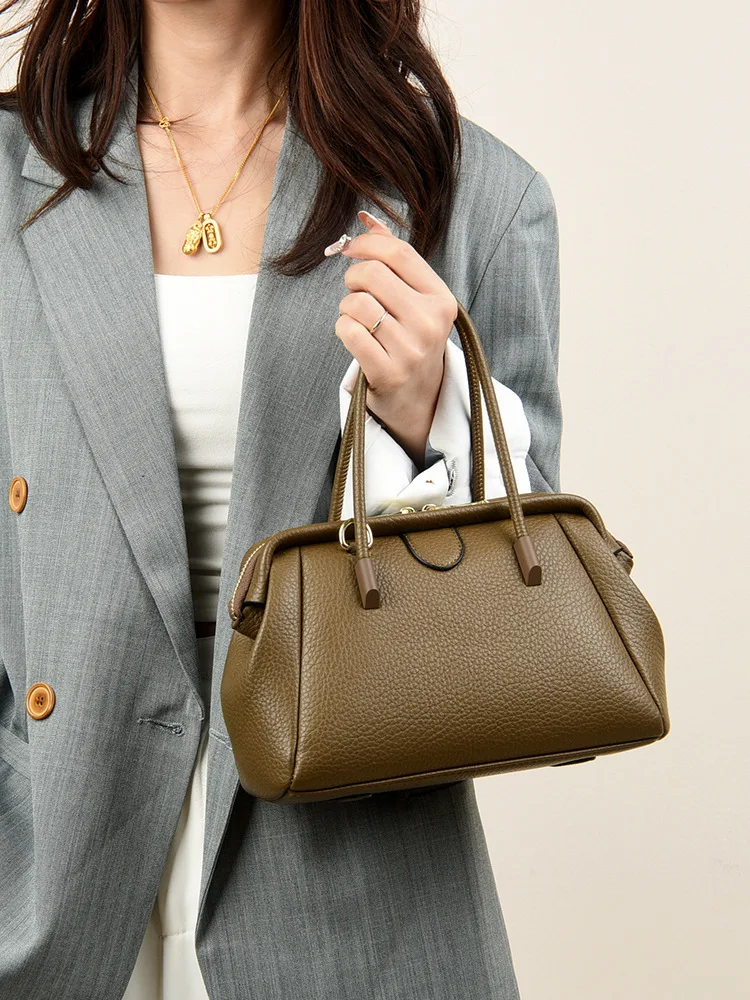 

Женская сумка Стильная и простая женская сумка из мягкой кожи Большая вместительная сумка-мессенджер