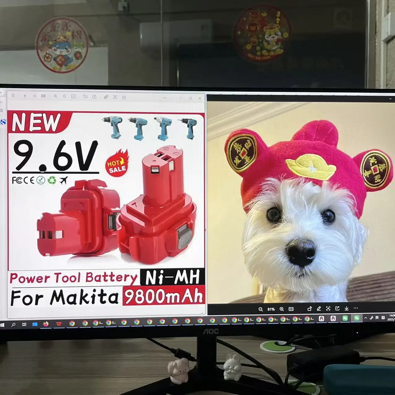 

best-seller for Makita PA09 9.6V NI-MH 9.8Ah Rechargeable Battery 9100 9120 9122 9133 6207D Cordless Drill Power Tool Battery