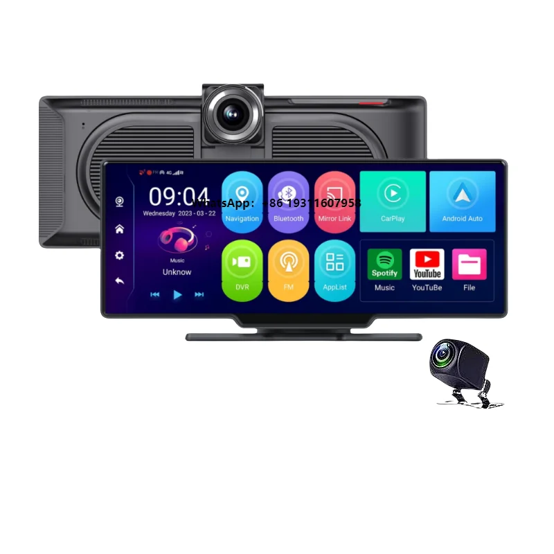 Car DVR  4G Android13 Dash  WiFi GPS Recorder 1080P FHD Dual Lens Car Dash Cam ADAS Registrar DVRs Carpaly