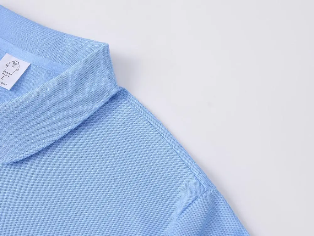 High-end Casual Polo Shirt with Custom Digital Printing for Large Size, Loose and Breathable, 100% Polyester-Cotton, Custom Logo