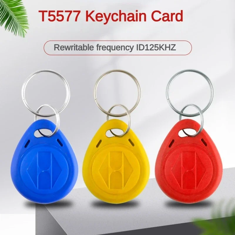 Cartão Em Branco Cópia Keychain, Frequência ID Card, Controle de Acesso, Cartão IC, UID Cópia, 5577, 125KHZ, 5pcs