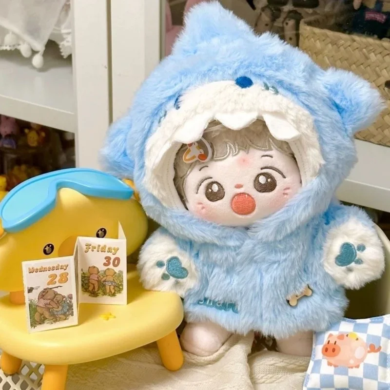 القرش الأسد الحيوانات الصغيرة بذلة 10cm20cm سمة خالية القطن دمية ملابس دمى Kawaii ملابس دمى استبدال فستان دمية