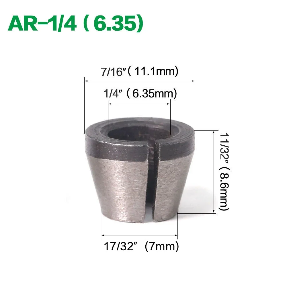 Engraving Machine Edge Trimmer Reliable 1/4 Chuck for Woodworking Trimmer Engraving Machine Carbon Steel Build