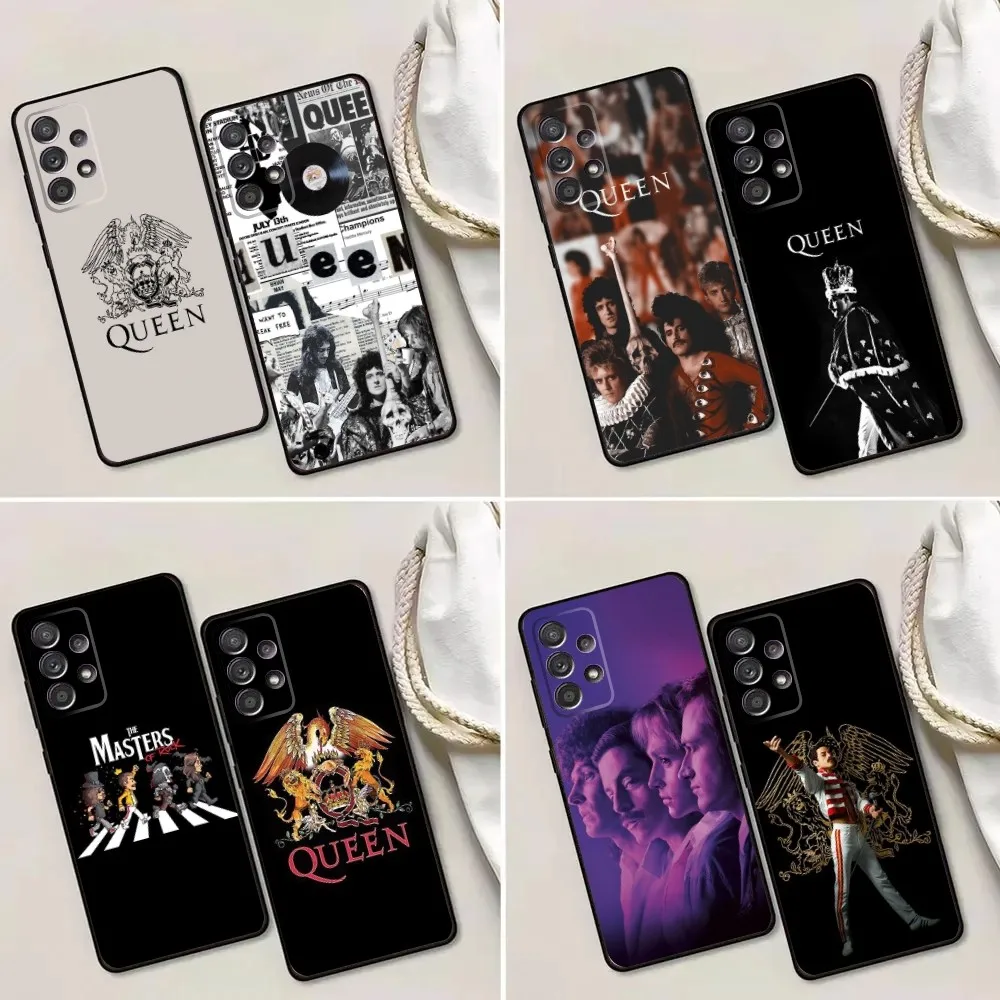 F-Freddie-Mercury Q-Queen Phone Case For Samsung Galaxy A13,A21s,A22,A31,A32,A52,A53,A71,A80,A91 Soft Black Phone Cover