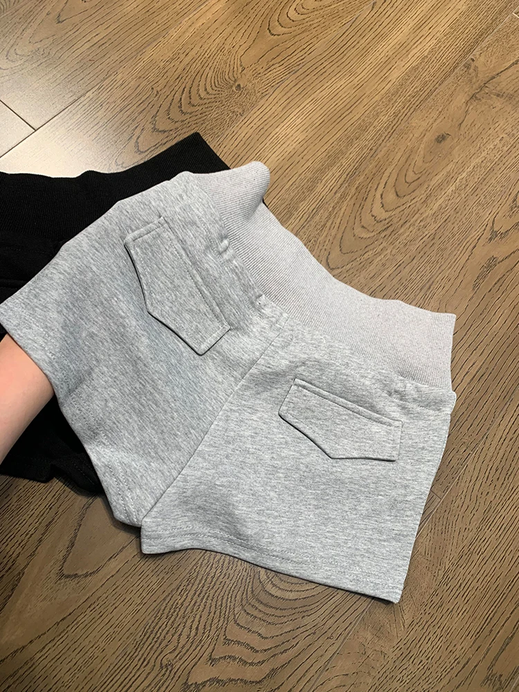 ey ارتفاع الخصر orts غير رسمية المرأة الصيف ملابس خارجية ألف خط واسعة الساق السراويل الساخنة Dstring مريحة للتنفس ort P...