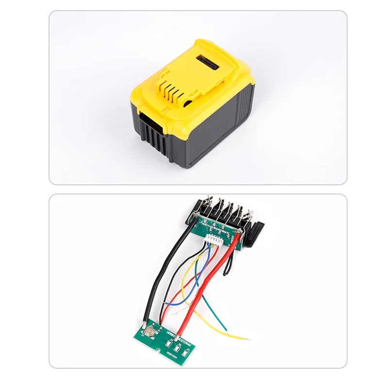 Пластиковый чехол для аккумулятора + защитная плата для литиевой батареи 21 В для Dewalt, 15-элементный аккумуляторный инструмент, комплект чехлов для аккумулятора YDH