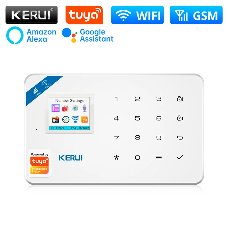 KERUI W181 système d'alarme sécurité maison WIFI GSM alarme Tuya détecteur de mouvement intelligent 