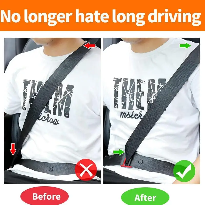 Plastic Car Safety Seat Belt Adjuster Anti-Neck Belt Positioner Guard Buckle Kids Safety Seat Belt Cover Car Accessories