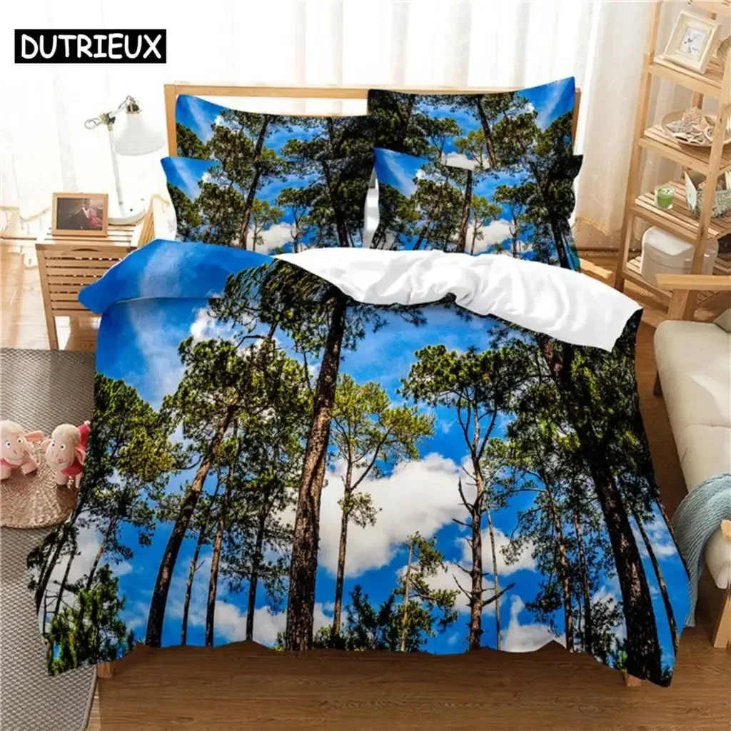 

New 3D Print Colourful Woods Bedding Set Single Twin Double Queen King Cal King Size Bed Linen Set