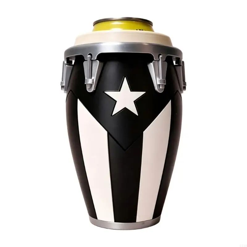 Decorative Puerto Rico Flag Drink Can Holder Feature Cultural Detail Construction Party Drink Accessory 