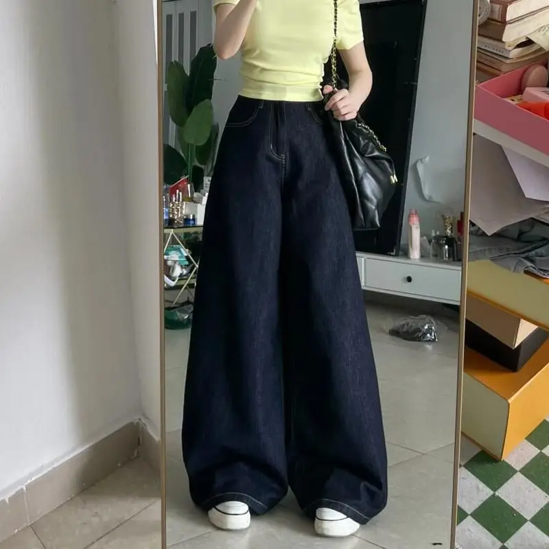 

Джинсы женские мешковатые Juminocore одежда больших размеров большие большие пышные женские джинсовые брюки модные удобные базовые