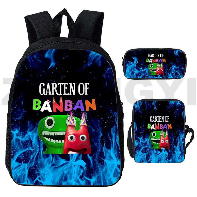 

Classic Game Garten of BanBan 2 Backpack 3 Pcs/Set Big School Bags for Girls 3D Cartoon Printing Bookbag Travel Bags for Women