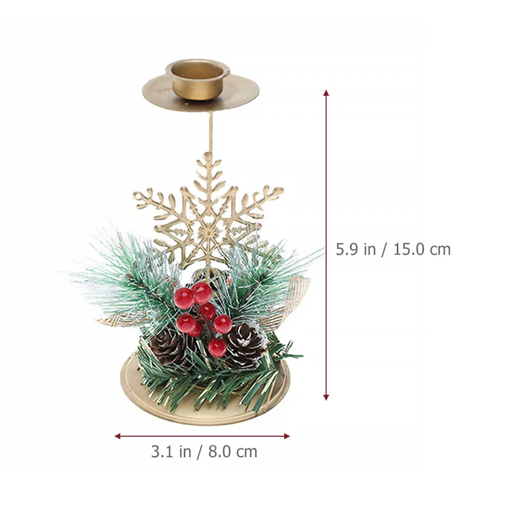 Christmas Snowflake Holder Festive Table Centerpiece for Xmas Parties Holiday Decor Modern Green Room Aesthetic