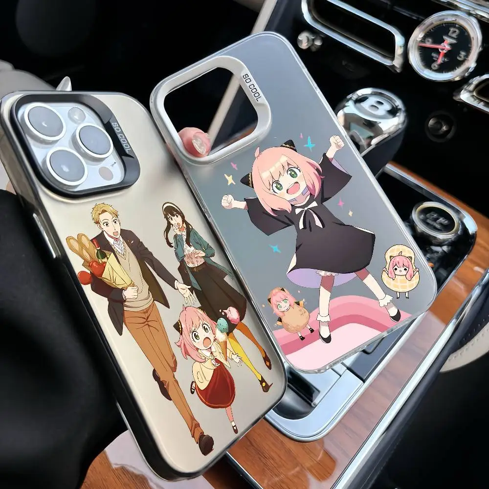 Funda de Teléfono con Diseño de Anime S-SPY FAMILY para iPhone 17 16 15 14 13 12 Mini 11 8 7 Pro Max Plus, Funda de Teléfono Colorida