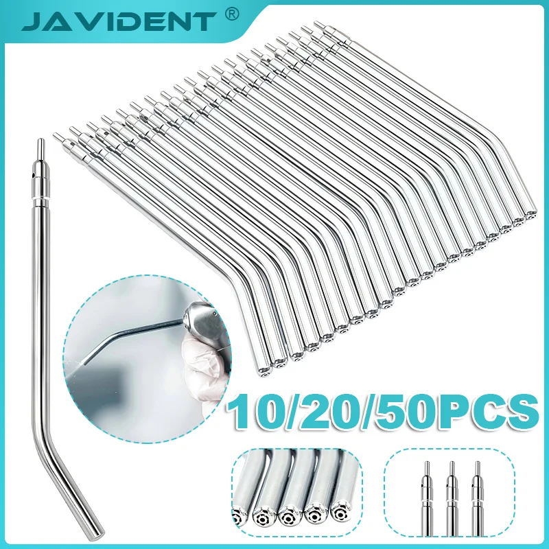 10/20Pcs Dental Disposable Triple-Use Nozzle Leak-Free, Clog-Free Oral Spray Tip Stainless Steel Dental Chair Accessory Material