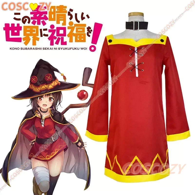Konosuba พรจากพระเจ้าในชุดเครื่องแบบชุดเครื่องแบบคอสเพลย์อนิเมะฮาโลวีน