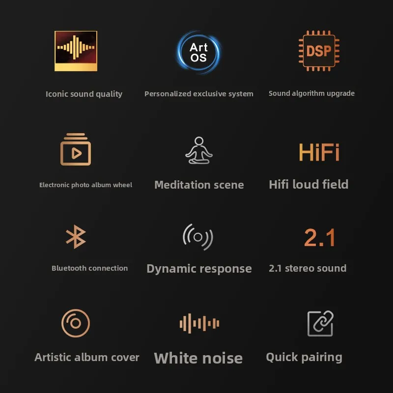 

Art Master Retro1 Floating Lyrics Speaker Bluetooth Vinyl Record Lyrics Living Room Speaker