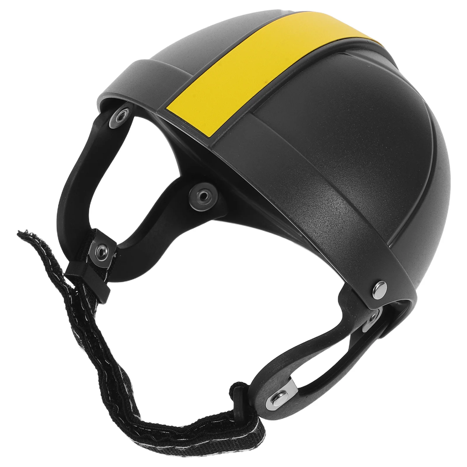 

Motorcycle Dog Hat with Ear Holes Adjustable Strap Comfortable Lining for Small Medium Pets Stylish and Protective M