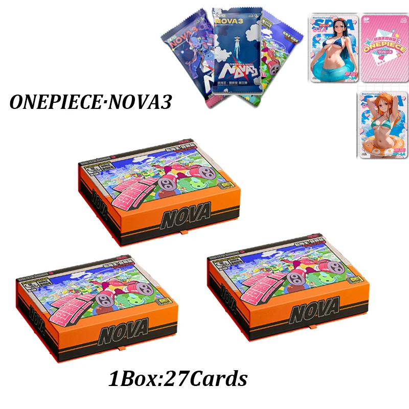 

New One Piece Nova 3 Card Hobby Anime Collection Cards Anime Luffy Zoro Nami Chopper Franky Rare Ssp Collection Card