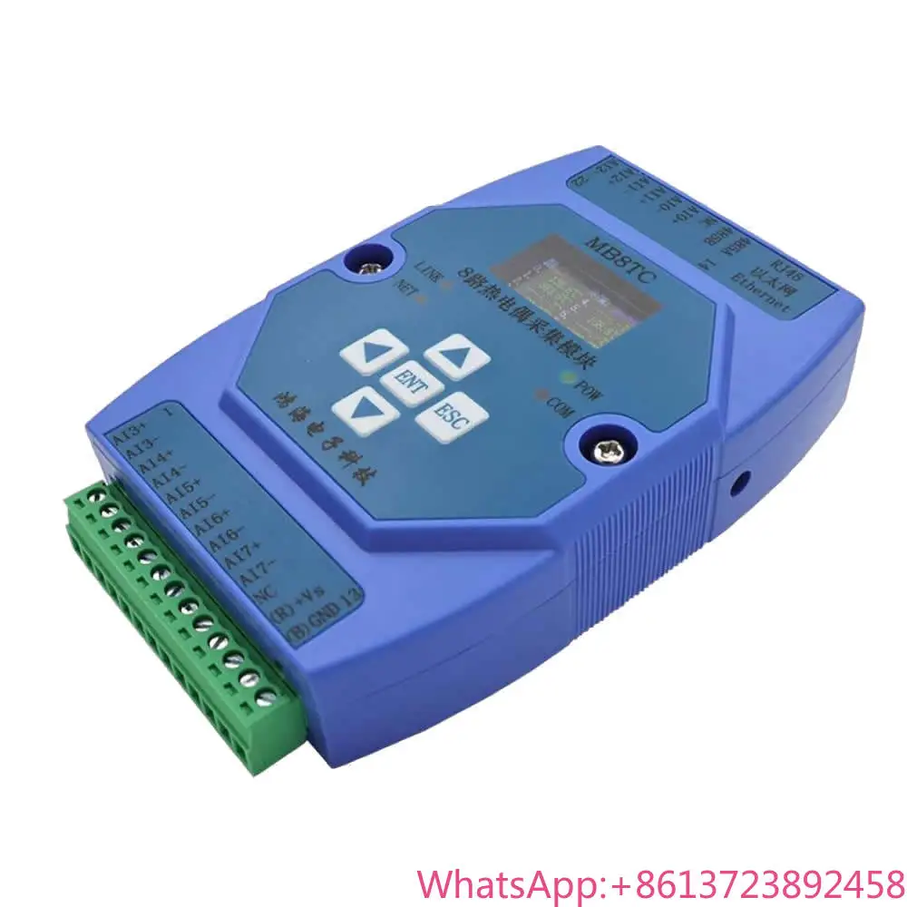 

4/6/8-channel K-type Thermocouple Temperature Acquisition Module MODBUS RS485 With Display