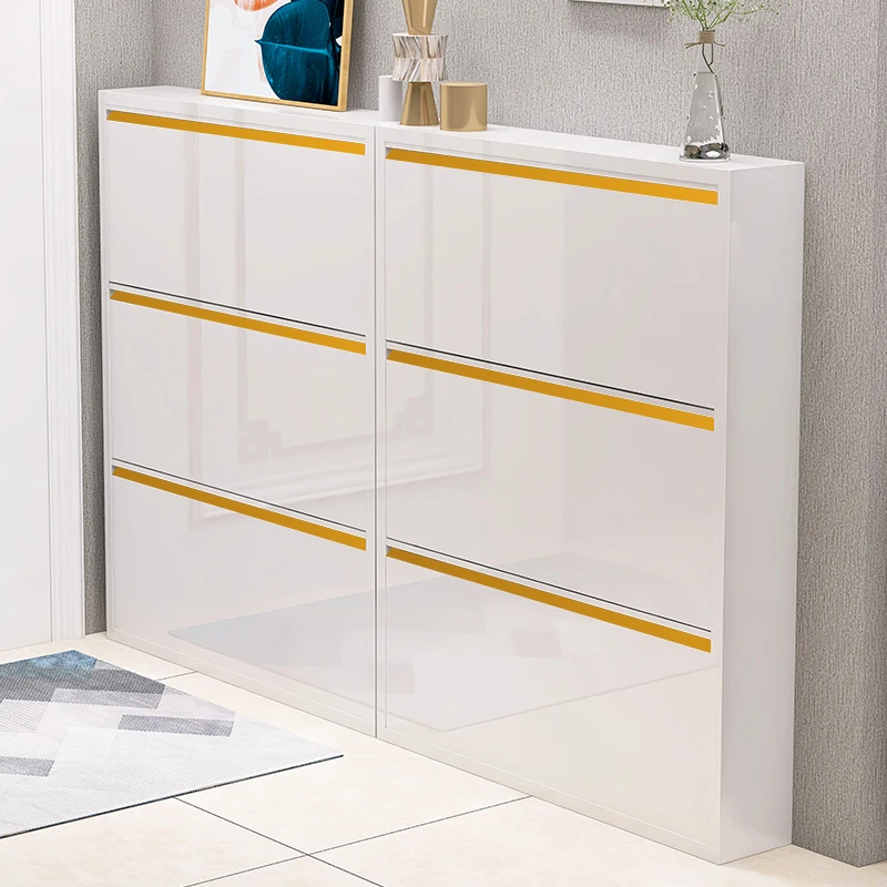 Ultra thin shoe cabinet, small 15cm narrow doorway, small door cabinet, small apartment type corridor