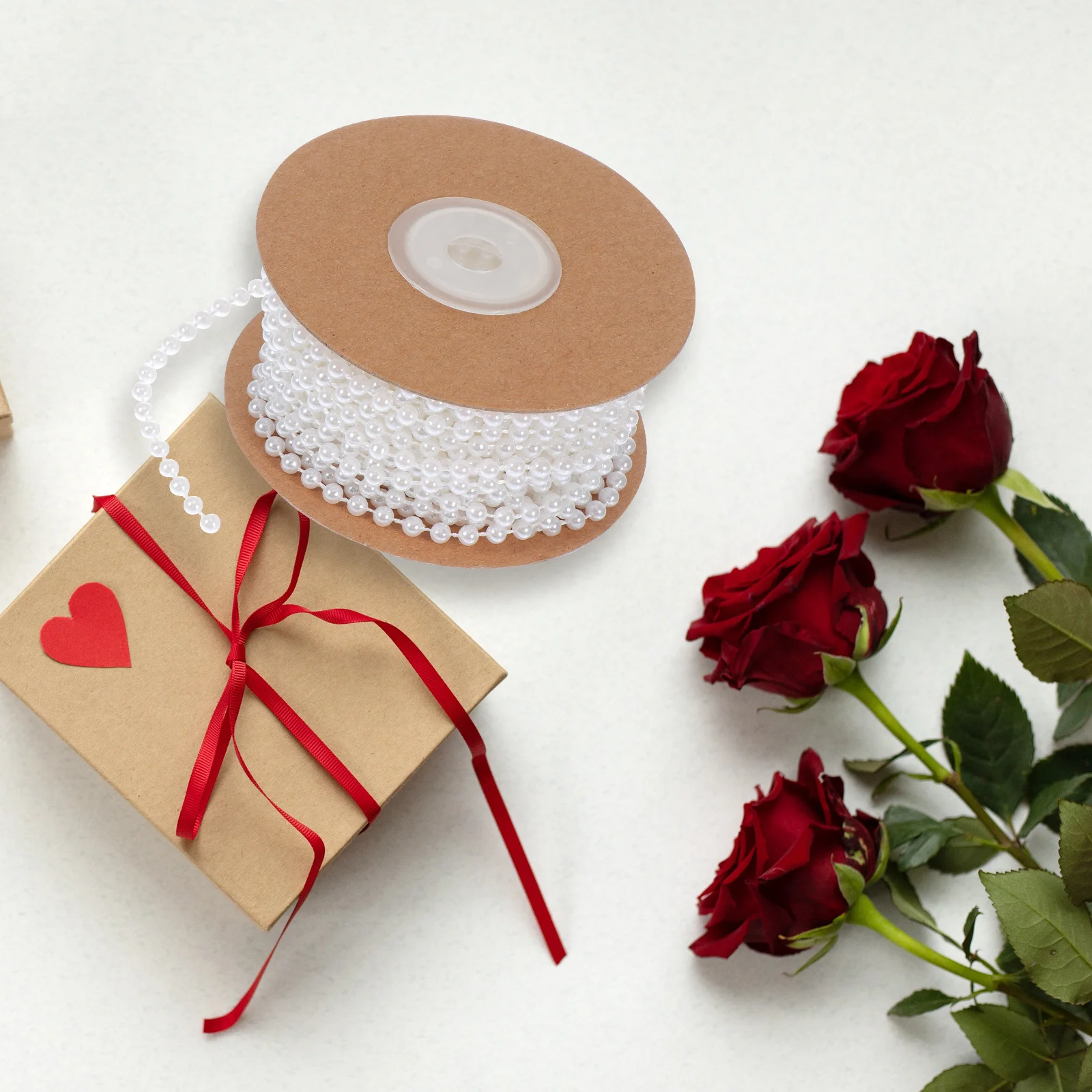 

1 Roll Beads Chain Decorative String Fashion Plastic Beads Hanging Decor DIY Wedding Party Garland Ornament Pendant