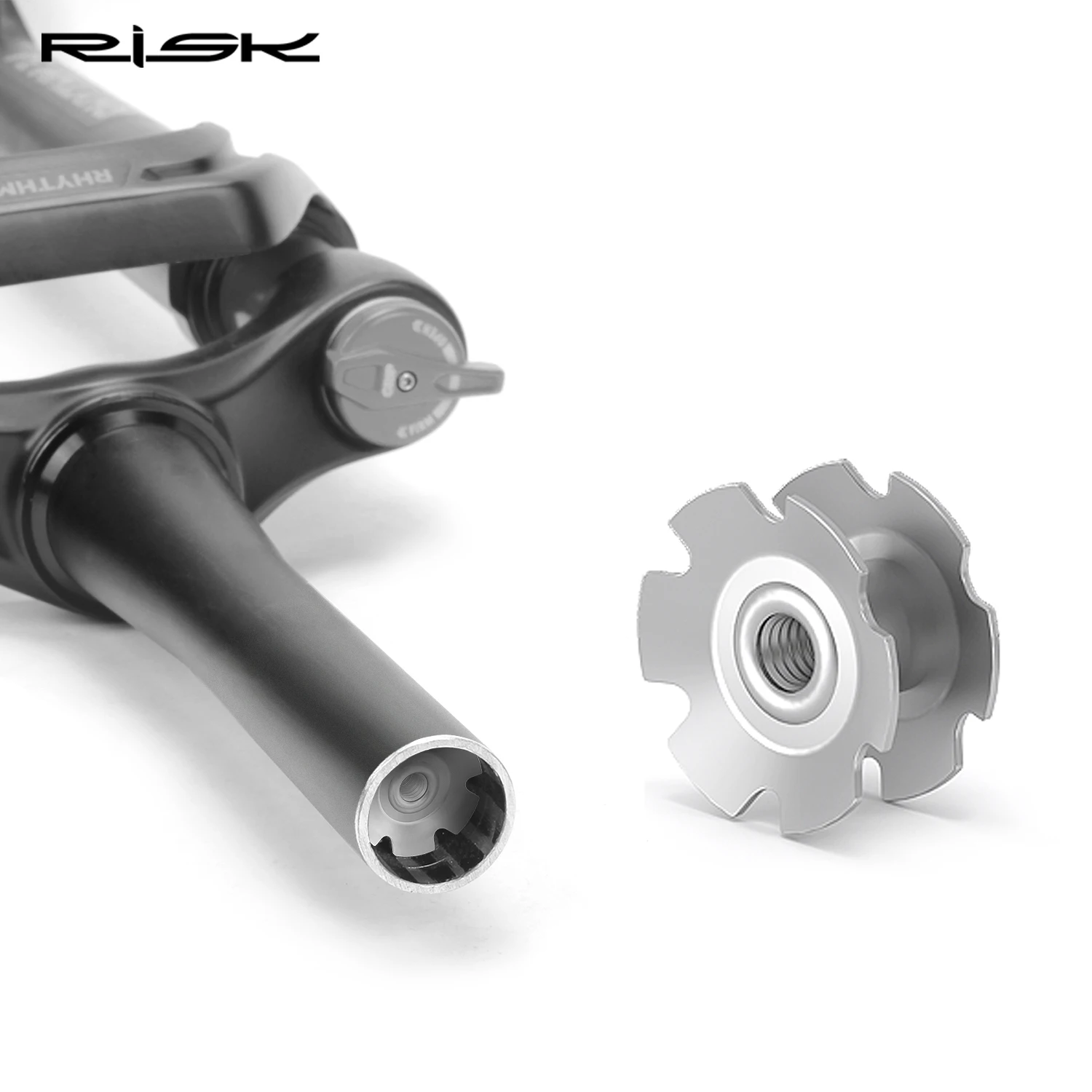 RISK Bike Bicycle Fork Steel Star Nut Removal and Installation Driver Tool Repair Installer 1-1/8”28.6mm Pressfit Fork Steerer