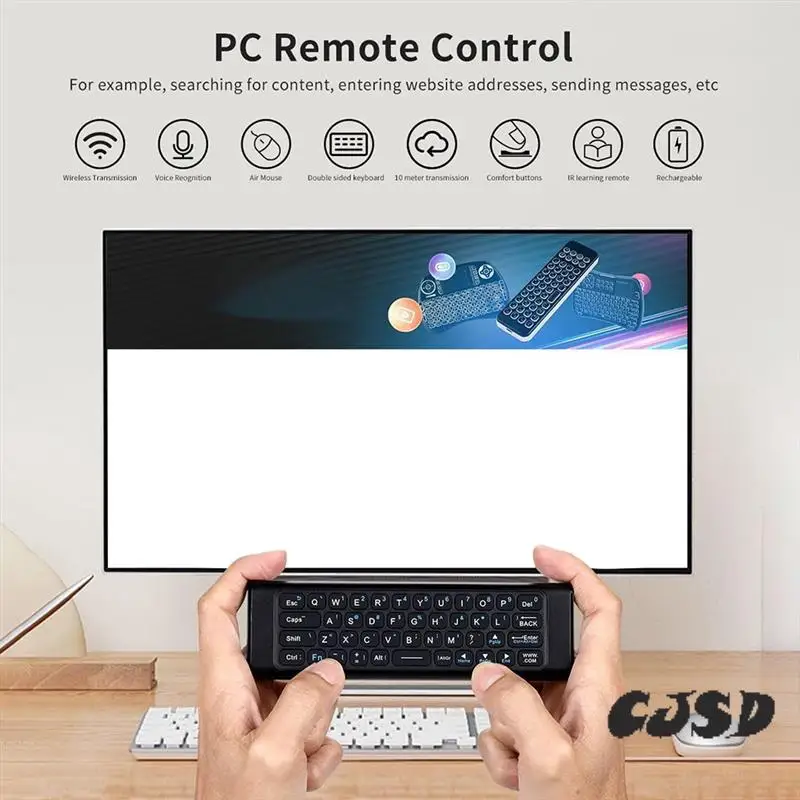 

CJSD-Universal 2.4G Wireless Remote Control Keyboard Air Mouse For Android TV Box Mini PC HTPC With IR Learning
