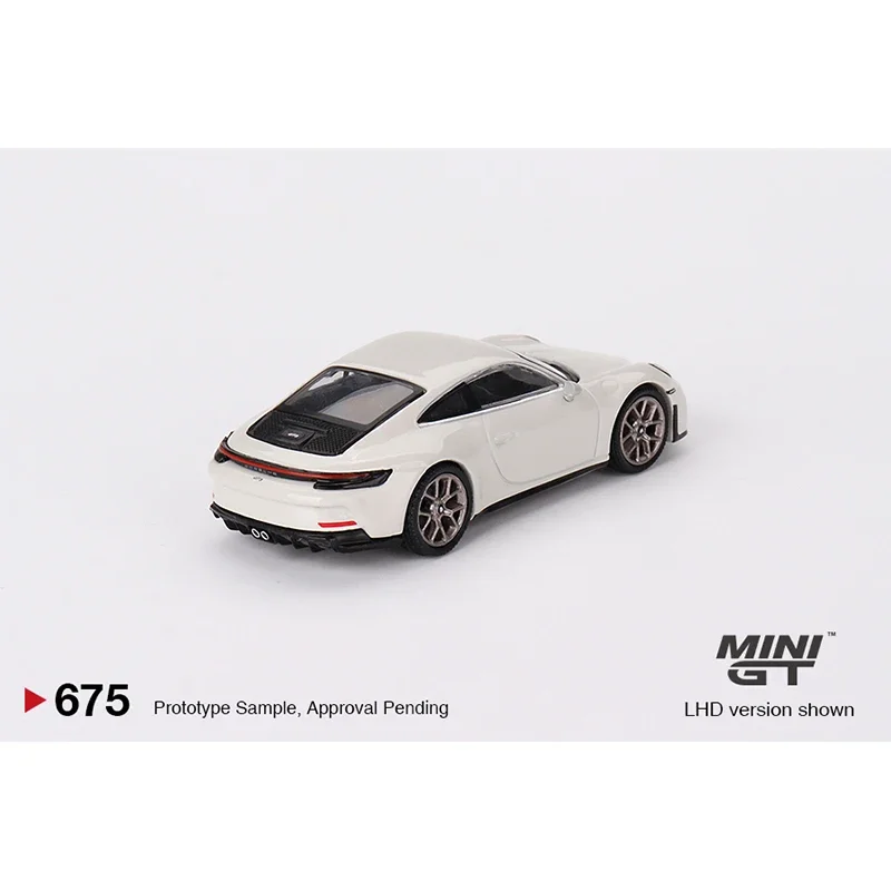 Minigt 675 em estoque 1:64 porsche 911 992 touring crayon diecast diorama modelo coleção brinquedos em miniatura