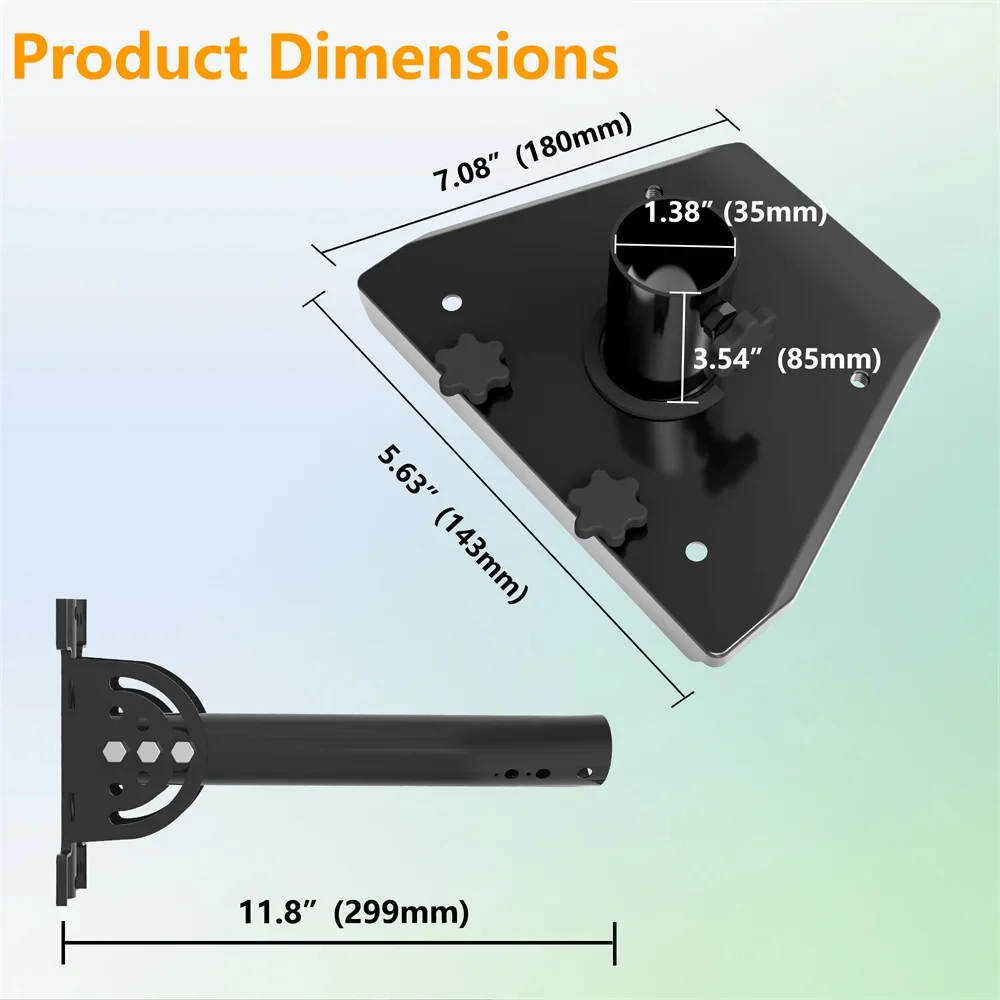 Starlink Gen 3 Heavy Duty Pivot Roof Mount,For Starlink Mounting Satellite Kit,Compatible with Starlink Standard Gen3(V3) Dish