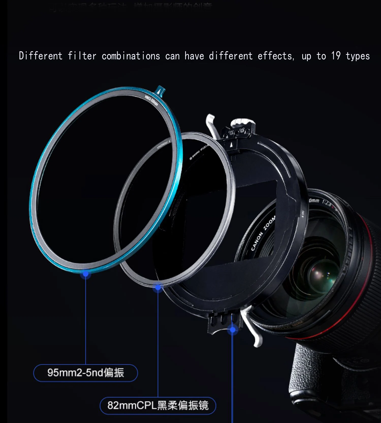 Benro VF1 تركيب سريع تفكيك شفط مغناطيسي قابل للتعديل VND قاعدة ضباب ND CPL 67 72 77 82 مللي متر طقم مرشح عدسة