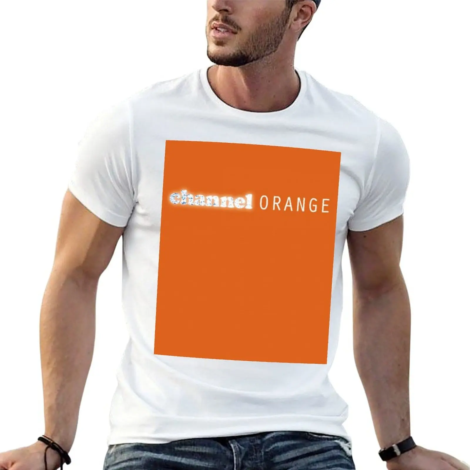 Channel Orange T-Shirt blanks Luxury man plain white t shirts men