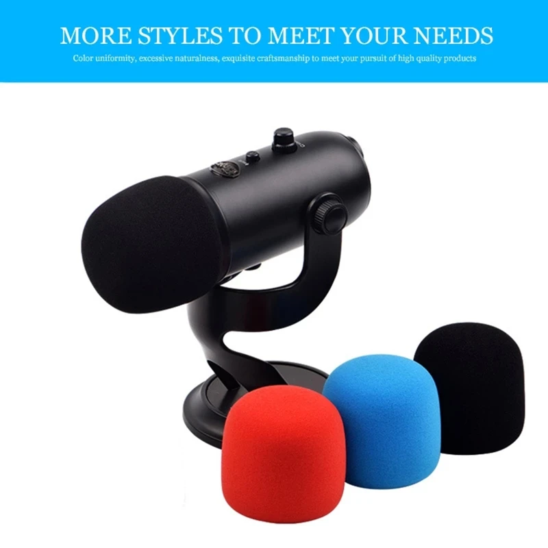 Professional Handheld Microphone Windscreen Foam Mic Cover for Blue for Yeti