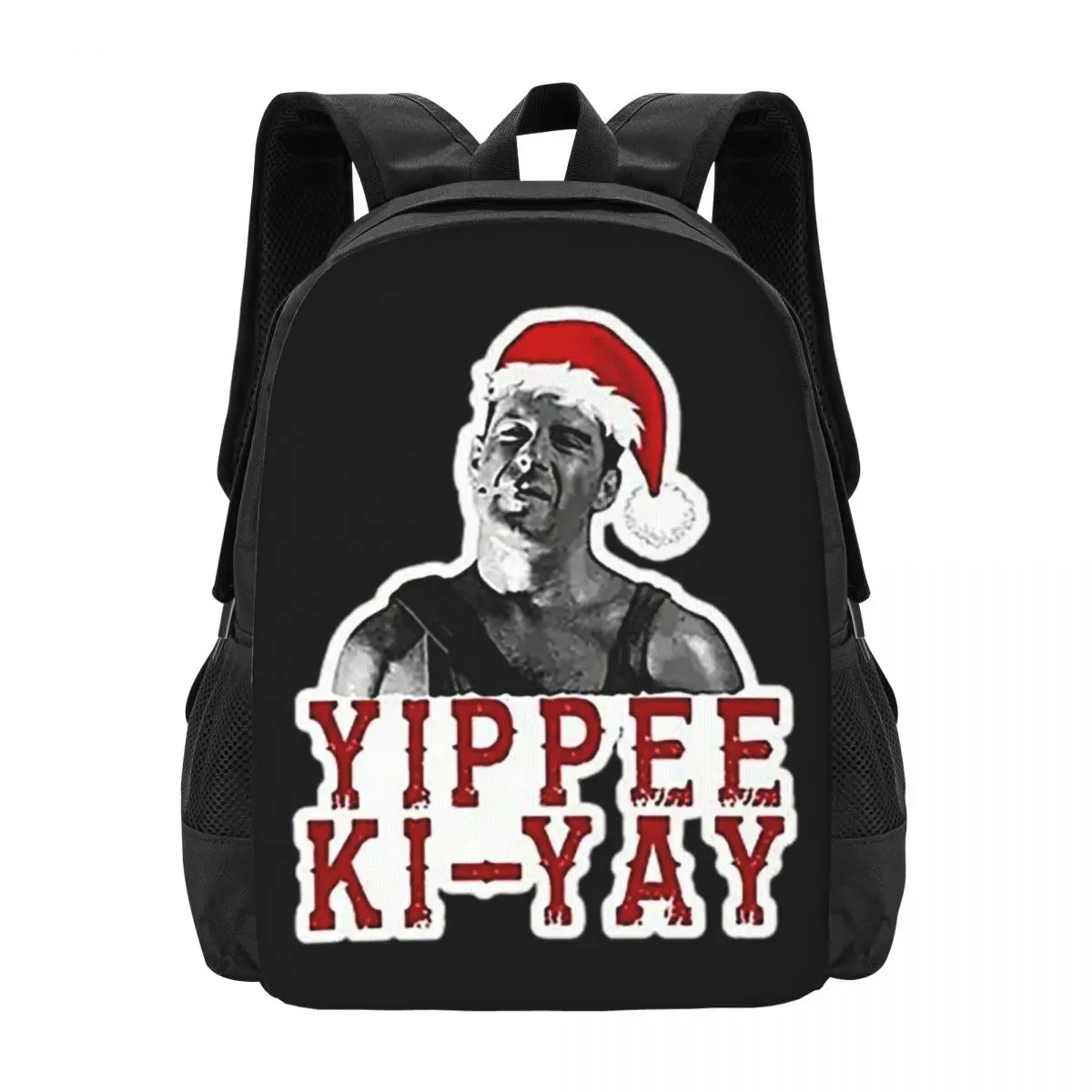 

Yippie Ki-Yay Die Hard Christmas Backpack Hot Sale Daypack Large Capacity BookBag School Bag Shoulder Bags for Men Women