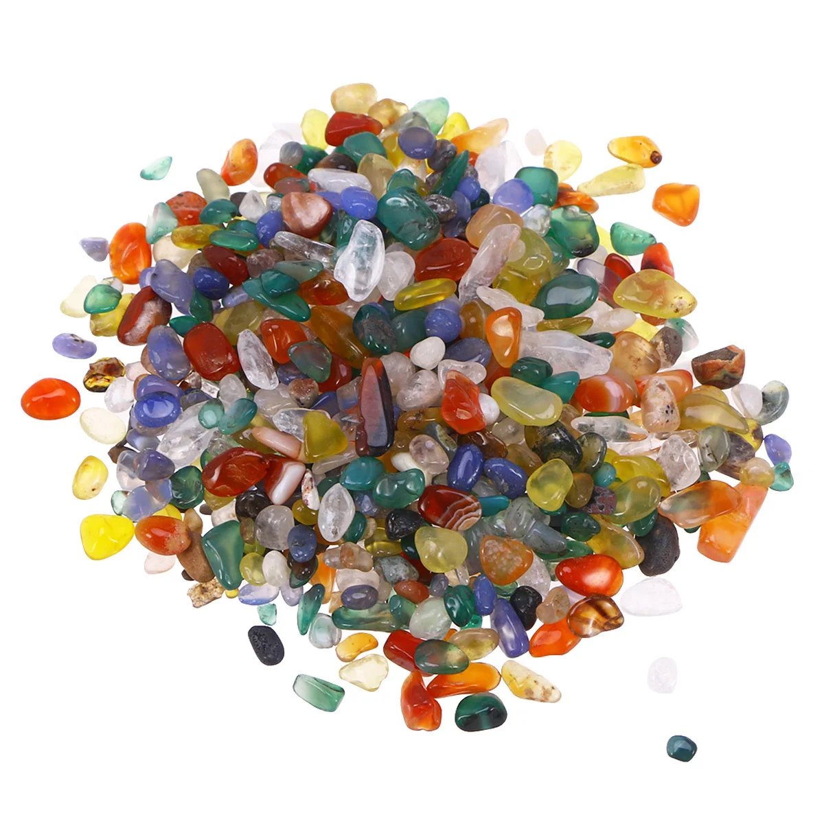 2 حزم أحجار الكريستال الطبيعية هبط رقائق غير النظامية شكل ديكور المنزل حوض السمك خزان الأسماك زهرية النباتات العصارة الملونة العقيق #4