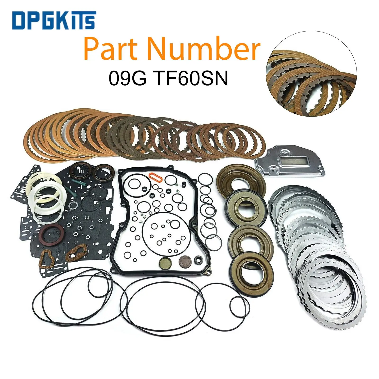 09G TF60SN 1Set Auto Transmission Master Rebuild Kit Clutch Disk Piston Filter For Jetta VW Audi A3 A4 TT OCTAVIA TOLEDO COOPER