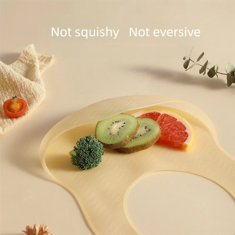 1 قطعة مريلة جيلي من السيليكون خفيفة الوزن للغاية وواسعة الكتف ومقاومة للماء وطول قابل للتعديل ومريلة أدوات مائدة للأطفال #5