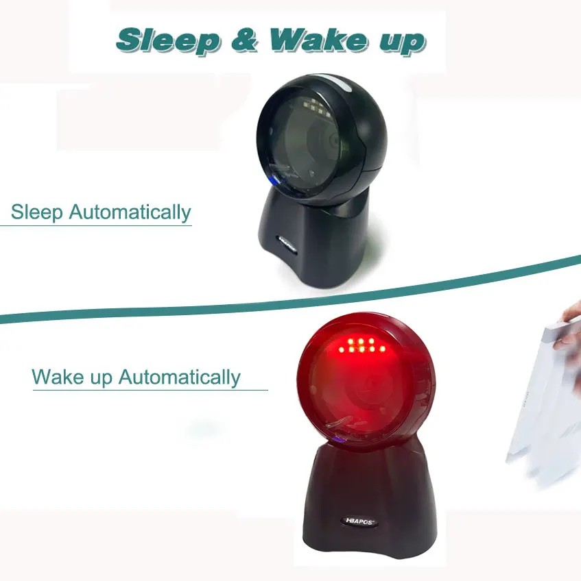 Picture 4: 2D Barcode Scanner Image Platform Desktop 1D 2D QR Code Reader USB Omnidirectional High-speed Precision Automatic Scanner