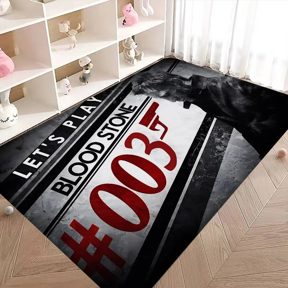 Legend J-James B-Bond 007 Hallway Carpet Retro Multiple Choice Living Room Kitchen Rug Non-Slip Welcome Rug