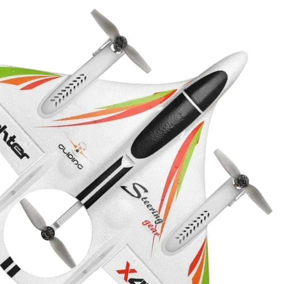 Controle Remoto Asa Fixa Aeronaves, Brushless Decolagem Vertical e Pouso, Multi-função Stunt Aircraft, 6 Way, X450