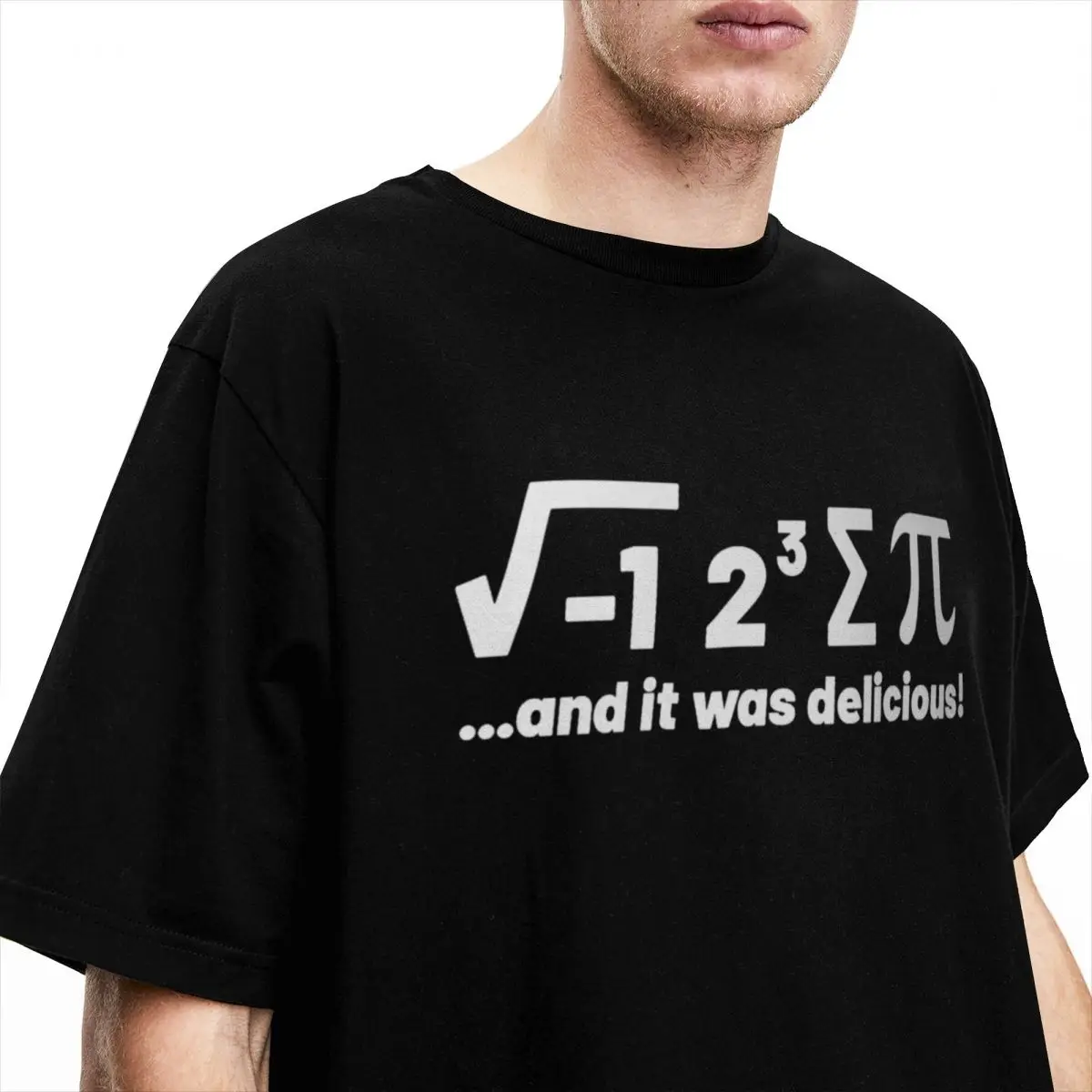 Men Women's T Shirt I Ate Some Pi And It Was Delicious T-Shirts Trendy Cool Magical Mathematics Summer Tees Y2K Cotton Tops