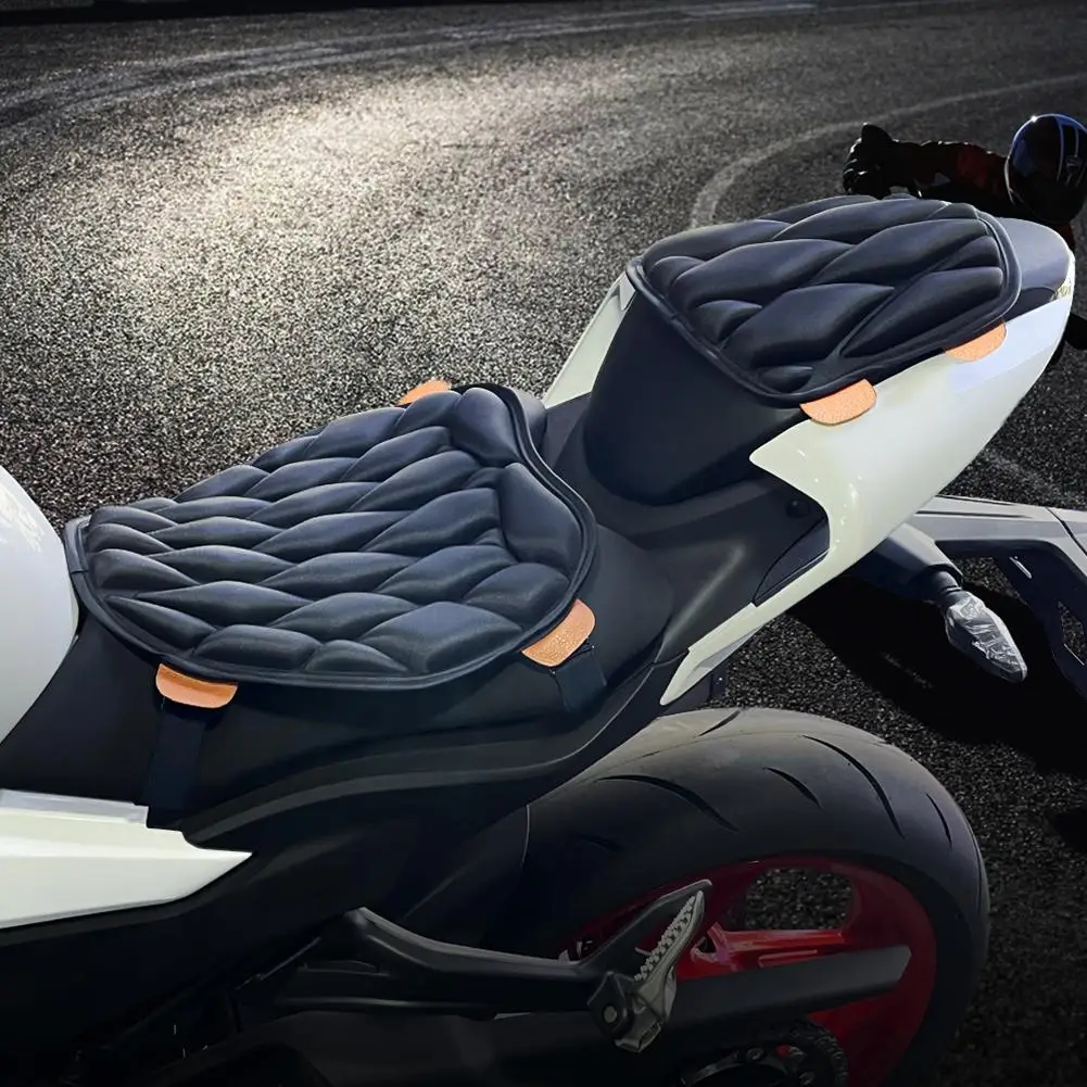 Motorrad-Sitzbezug, 3D-Komfort-Luftsitz, EVA-Kissenbezug, wasserdicht, UV- und hitzebeständig, universell für E-Bike, Roller, Motorrad