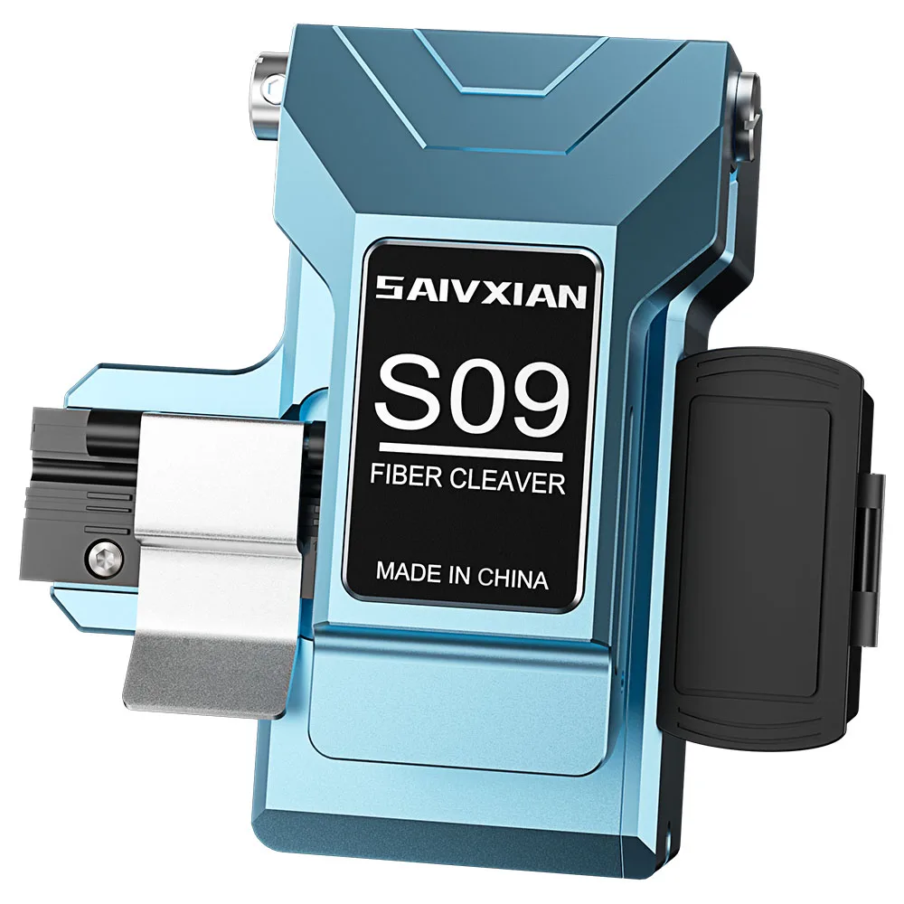 SAIVXIAN S09 One-Step Fully Automatic Optical Fiber Fusion Splicer Cutting Knife High Precision Fiber Optic Cleaver