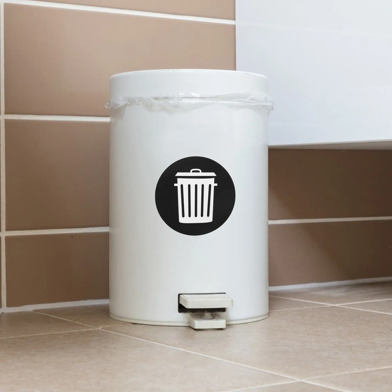 

12Pcs Garbage Classification Stickers Waterproof PVC Adhesive Trash Can Label Decals for Waste Sorting and Environmental