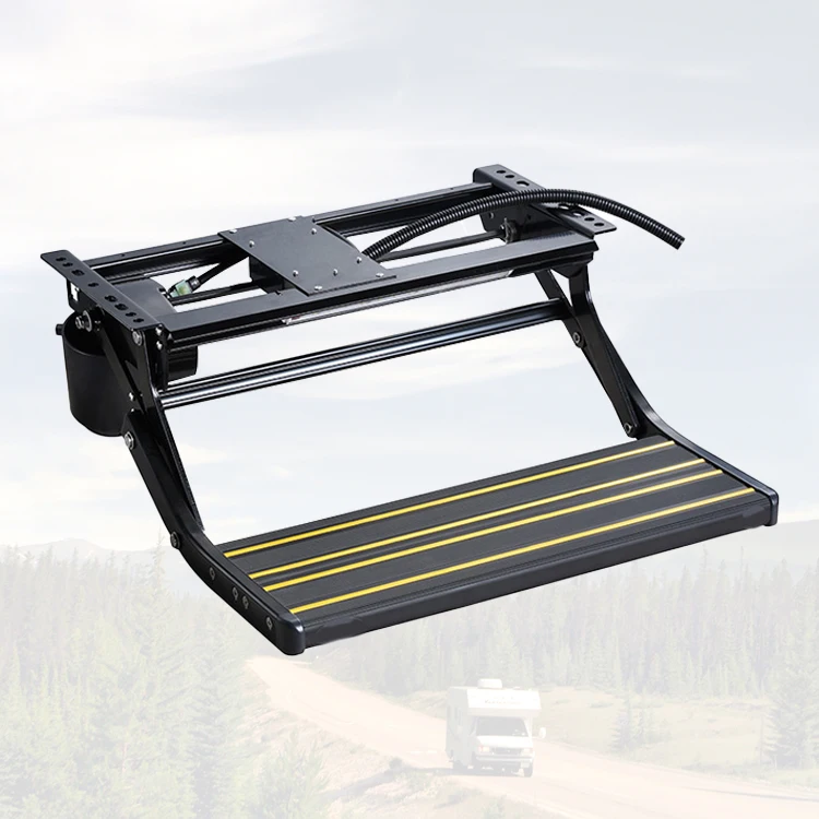 220kg Heavy Duty Electric RV Step 12V Motorhome Entry Folding Sliding Step Aluminum Alloy with Remote