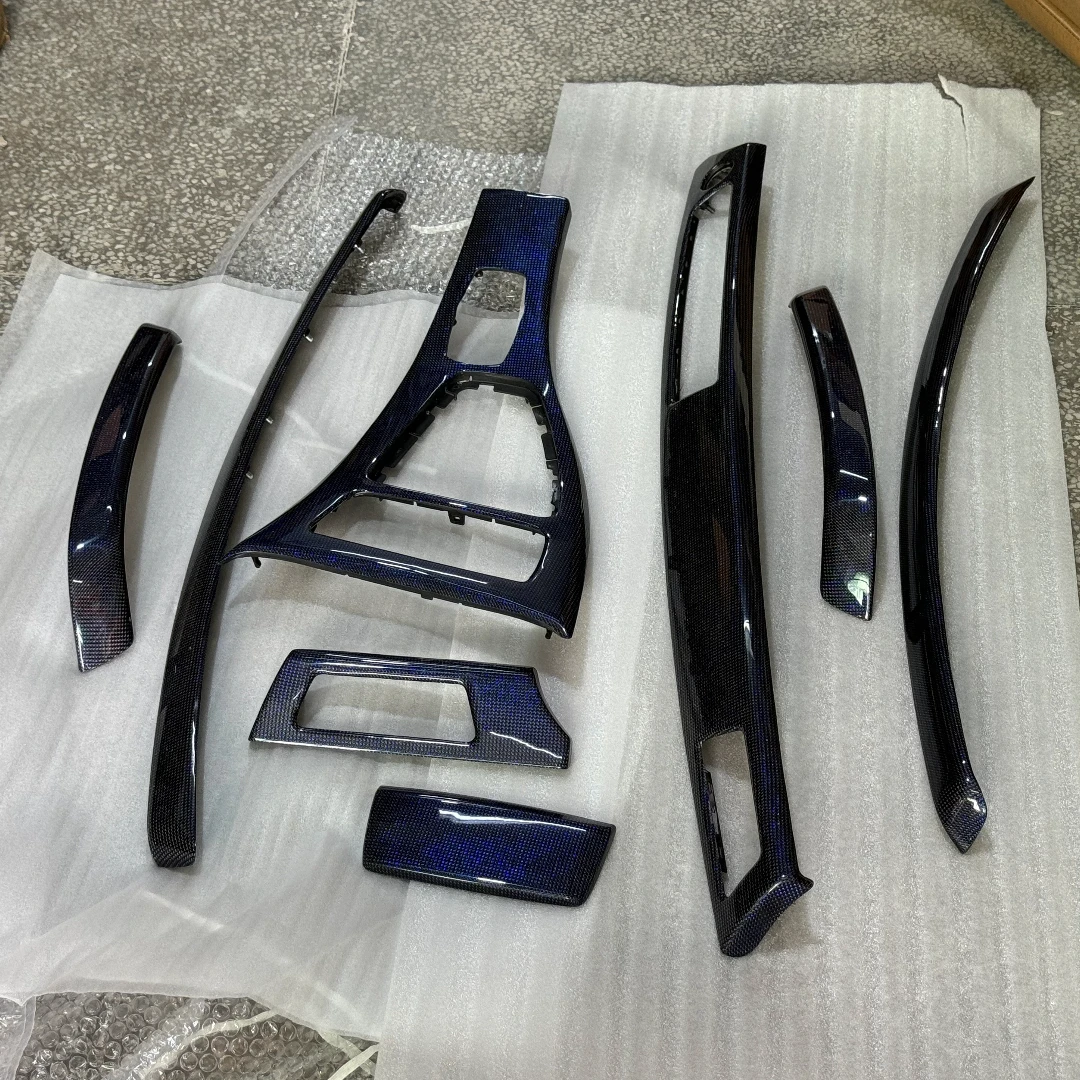 For BMW 3 Series E90  e91  real carbon fiber car interior dashboard center console trim decorative panel replacement